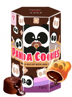 Panda Cookies de Chocolate Fundente Lava | Tokimeki 40 grs.