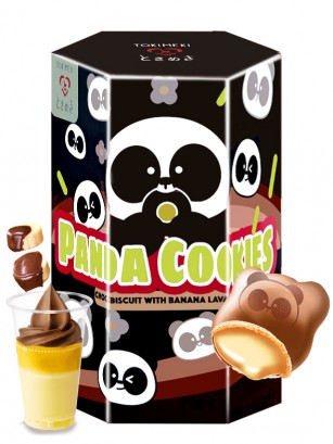 Panda Cookies de Chocolate con Crema Banana Fundente | Tokimeki 40g.