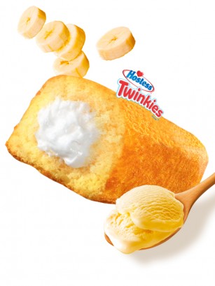 Pastel Twinkie con relleno de Crema de Banana | Unidad