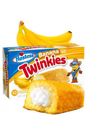 Pasteles Twinkies con relleno de Crema de Banana | 10 Unidades