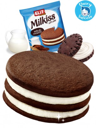 Pastelito Milkiss de Cookie Cacao y Nata | Dairy Sweets 42 grs.