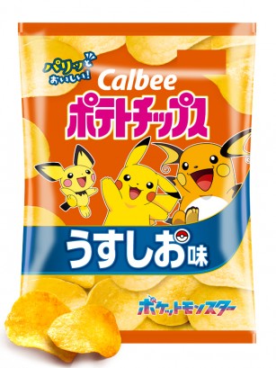 Patatas Calbee Umami al Punto de Sal | Pokemon Colabo. 60g.