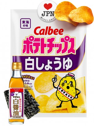 Patatas Chips Calbee Gourmet Salsa Shiro Shoyu Dashi Aichi 55 grs.