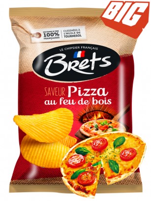 Patatas Fritas Onduladas Sabor Pizza | Brets Gourmet 125 grs.