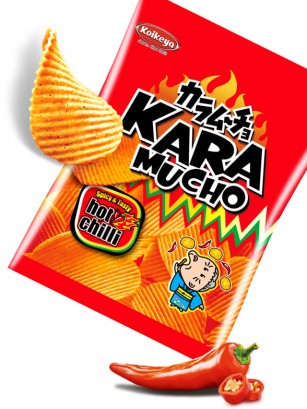 Patatas Onduladas Kara Mucho Kokeiya Ultra Hot Chilli | Nº1 en Japón 60 grs.