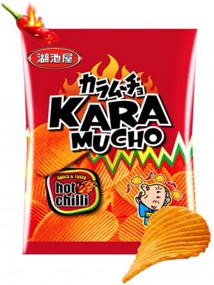 Patatas Onduladas Kara Mucho Kokeiya Ultra Hot Chilli | Nº1 en Japón 60 grs.