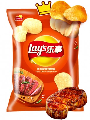 Patatas Lays China | Carne BBQ Texas 70 grs.