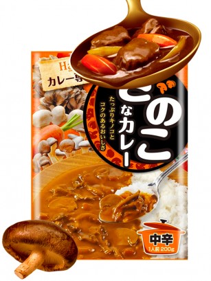 Curry Fresco Japonés Con Setas | Medio Picante 200 grs.