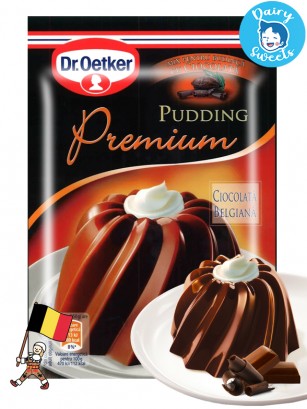 Preparado Dr Oetker para Pudding de Chocolate Belga Premium | 4 raciones