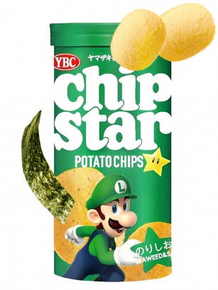 Patatas Chips Star Nori-Shio | Edición Super Mario | Luigi 45 grs.