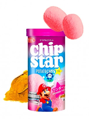 Patatas Chips Star Púrpura de Curry | Edición Super Mario Wonder 45 grs.
