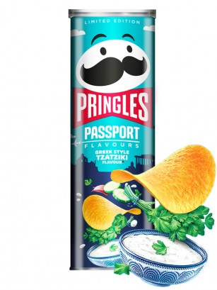 Pringles Sabor Salsa Griega Tzatziki | Passport Flavours 185 grs.