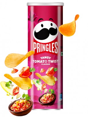 Pringles Sabor Tangy Tomato Twist | 102 grs.