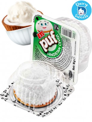 Marshmallow con Galleta y Virutas de Coco | Puf | Dairy Sweets 16g.