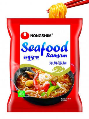 Fideos Ramen Coreanos Seafood & Surimi 125 grs.