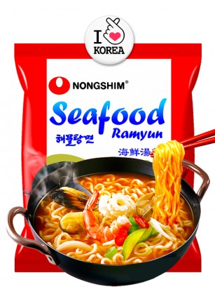 Fideos Ramen Coreanos Seafood & Surimi 125 grs.