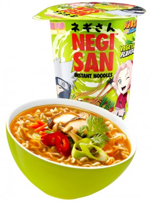 Fideos Ramen Cup Naruto de Veggie HOT | Negi San 65g.