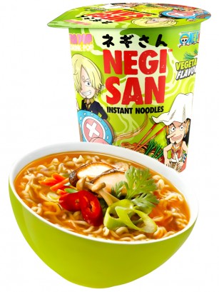 Fideos Ramen Cup One Piece de Veggie HOT | Negi San 65g.