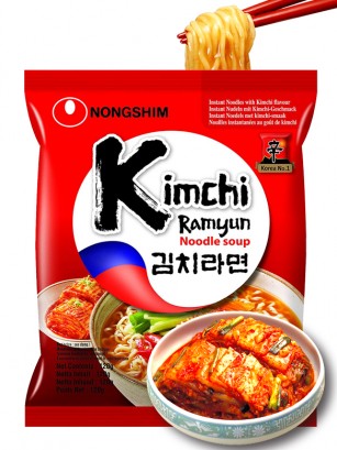 Fideos Ramen Coreanos con Kimchi | Premium