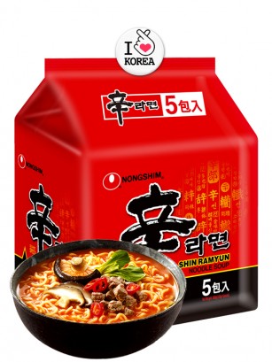 Fideos Ramen Coreanos Shin Ramyun | PACK 5