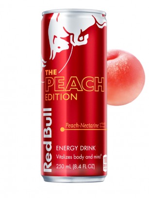 Bebida Energética Red Bull de Melocotón & Nectarina | The Peach Edition 250 ml.