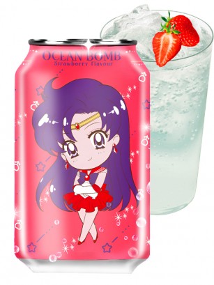 Refresco Clear Ocean Bomb Fresa | Edición Sailor Moon | Marte 330 ml.