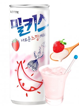 Refresco Coreano Milkis Sparkling | Fresa 250 ml.