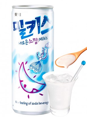 Soda Coreana Milkis Sparkling | White Can 250 ml.
