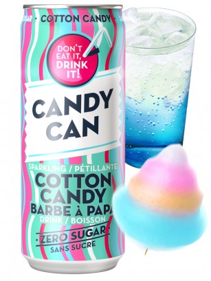 Refresco de Algodón de Azúcar | Candy Can | Sin Azúcar 330 ml.