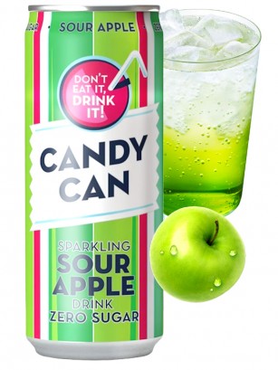 Refresco de Manzana Ácida | Candy Can | Sin Azúcar 330 ml.