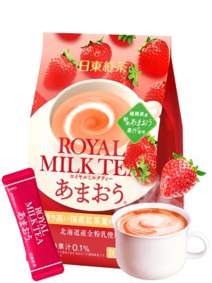 Royal Milk Tea con Fresas Japonesas de Amaou | 10 dosis