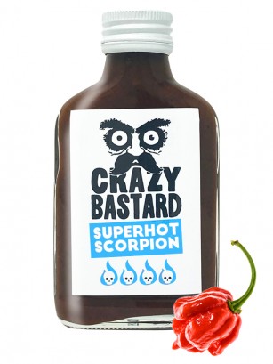 Salsa Crazy Bastard | Guindilla Trinidad Scorpion Superhot 100 ml.