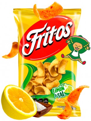 Snack de Maíz de Limón y Sal | Frit-os | PURO MÉXICO!! 60 grs.
