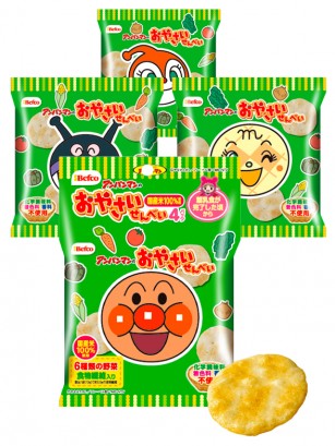Snack de Arroz Anpanman Senbei | 4 Diseños Aleatorios | Fujiya 10 grs.