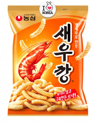 Snack Coreano Sabor Gambas a la Parrilla | Nongshim Seawu Kang | 75 grs.