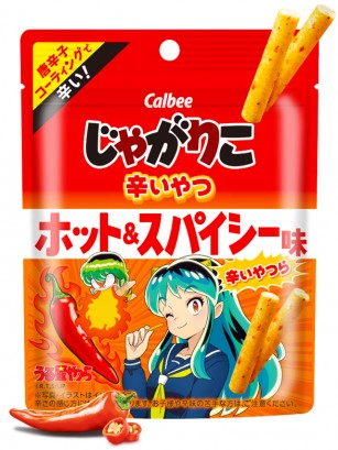 Sticks de Patata Jagariko Hoy & Spicy | Calbee | Colabo Urusei Yatsura 38 grs.