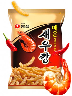 Snack Coreano Sabor Gambas a la Parrilla | HOT & Spicy 75 grs.