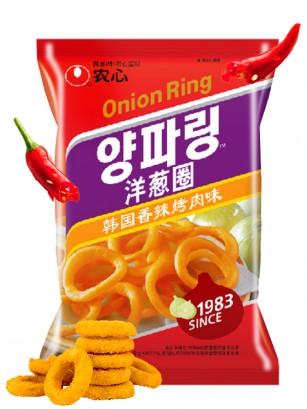 Snack Coreano de Aros de Cebolla | Hot & Spicy 40 grs.