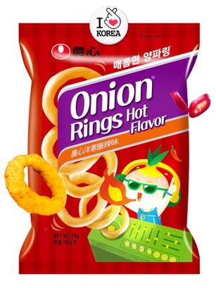 Snack Coreano de Aros de Cebolla | Hot & Spicy 40 grs.