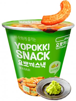 Snack Coreano Sabor Topokki Wasabi 50 grs.