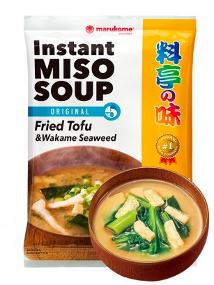 Sopa Instantánea de Miso, Tofu Frito y Wakame | Ryotei No Aji  | 8 Raciones