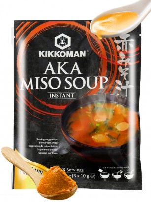 Sopa instantánea de Miso Rojo y Alga Wakame | Kikkoman