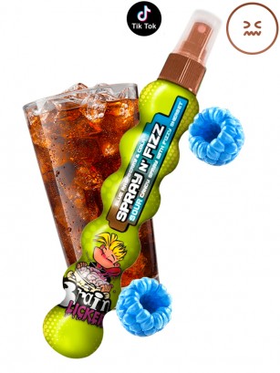 Spray Sour Candy de Frambuesa Azul y Cola | Spray N' Fizz 80 grs.