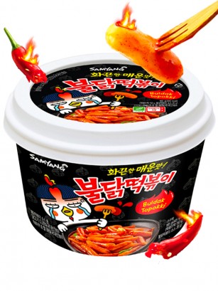 Mochis Topokki Coreanos ULTRA HOT Chicken Bowl | Buldak | 185 grs.