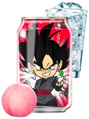 Agua Soda Sabor Melocotón | Ocean Bomb Edición Dragon Ball | Goku Black 330 ml.