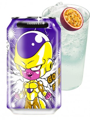 Refresco Clear Ocean Bomb Maracuya | Edición Dragon Ball | Golden Freezer 330 ml.